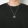 HZMAN Stainless Steel Archangel ST. Michael Wing with Cross Necklace