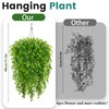 2 Set Fake Hanging Plants Baskets for Outdoors 30" Fall