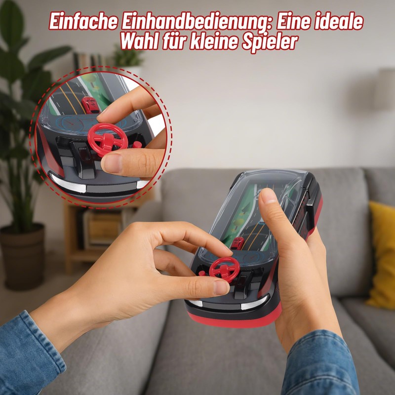 Handheld Racing Car Game for Children - Portable Double Player