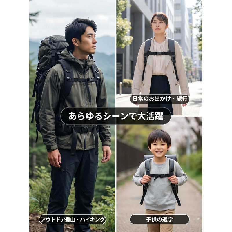 [Cosylive] Chest Strap, Backpack Strap, Backpack Shoulder Strap, Shoulder Strap