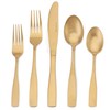 Matte Gold Silverware Set, Satin Finish 40-Piece Stainless Steel Flatware