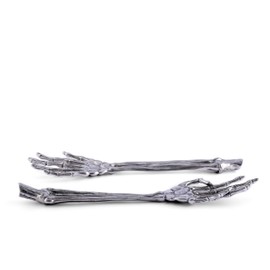 Vagabond House Pewter Metal Skeleton Arm Salad Server 12.25 inch Long