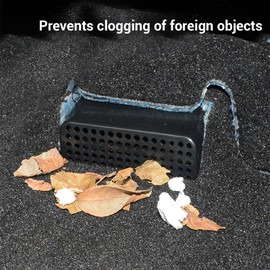 FDAIUN for Ford Explorer 2020 2021 2022 2023 Seat Vent Dust Cover ABS Car Rear Console Center Interior Accessories 2Pcs Black