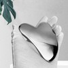 304 Stainless Steel Heart Body Ice Gua Sha Massager - Skin, Eye, Face De-puffing Tool (Single OPP Packed) OPP Packaging 2ea