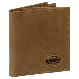 Sporty Leather Money Clip Wallet with Money Clip Money Clip Men's Purse Brown/Rust