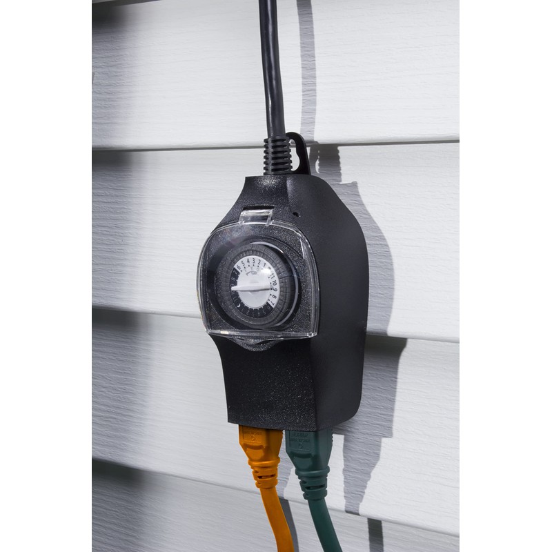 Intermatic HB35K Outdoor Timer, 2 Outlet, Black