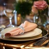FHUIEWRY 30 Pcs Leaf Napkin Rings，Metal Leaf Napkin Ring Set,