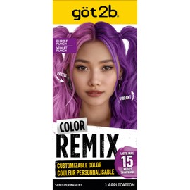Got2B Got2B Color Remix, Color De Cabello Semipermanente Personalizable, 094 Purple Punch Ponche Morado 2,2 Onzas Líquidas (Paquete De 1)