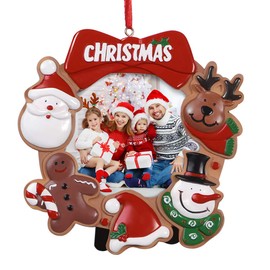 1PC 2020 Christmas Ornaments Photo Frame Santa picture frame Elk Picture Frame Xmas Party Decorations Family Picture Decor
