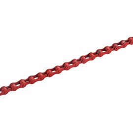 zonkie Bicycle Chain 1-Way 1/2 x 1/8 Inch, 122 Links (Red)