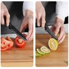 BRILENS Knife Set of 6, Ultra Sharp Stainless Steel Blades,