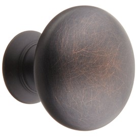 Cosmas 4950ORB Oil Rubbed Bronze Cabinet Hardware Round Mushroom Knob - 1-1/4" Diameter