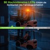 Fxlpower LED Rotating Beacon Light with 2.8 Metre Cable, Yellow