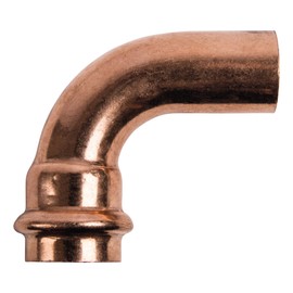 Sanitop-Wingenroth CU Press Fitting Copper Elbow 90 Degree 5001 22 mm IA, 1 Piece, 12729 5