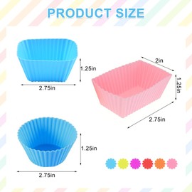 heqxwl 66PCS Bento Box Accessories Kit - Reusable Silicone Lunch Box Dividers, Colorful Cupcake Liners, Animal Food Picks for Kids - Microwave & Dishwasher Safe for School Lunch & Toddlers