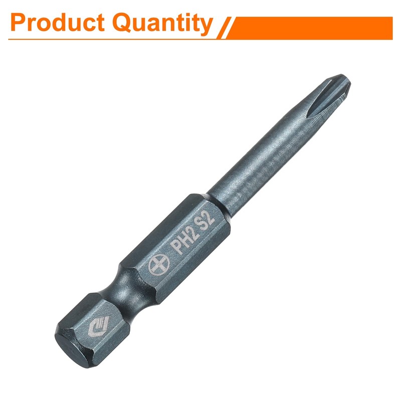 sourcing map #2 Phillips Screwdriver Bit PH2 1/4" Hex Shank