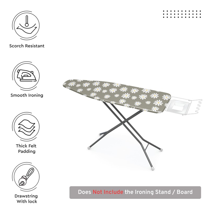 Encasa XO Ironing Board Cover and Pad 54"x15" - Thick