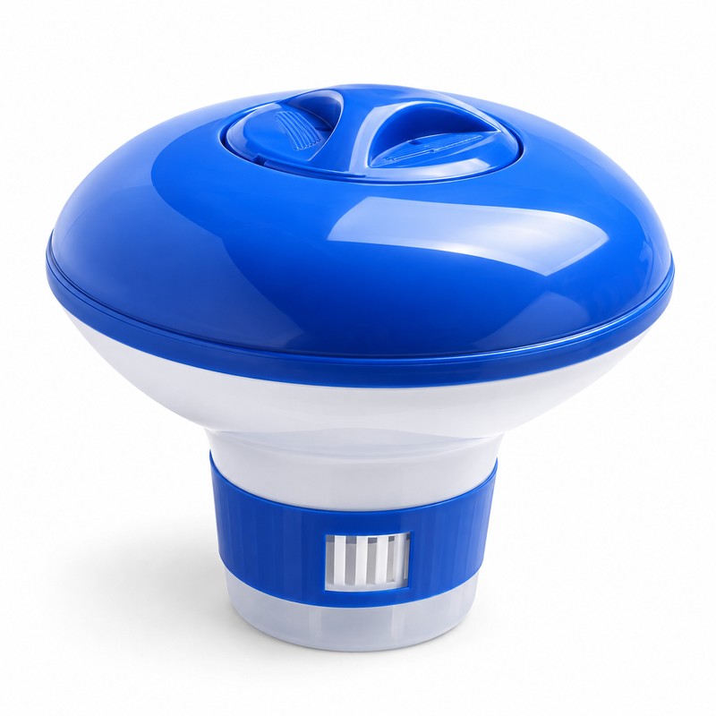 4 Pack Floating Pool Chlorine Tablet Dispensers with Adjustable Flow