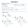 HENABLE Clear Acrylic Perfume Display Stand Organizer, 3 Tier Cupcake