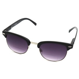 ColorViper Vintage Classic Aviator Navigator Metal Reading SunReader or bifocal Glasses (Z3 shiny black silver/sun reader spring hinge, 2.25)