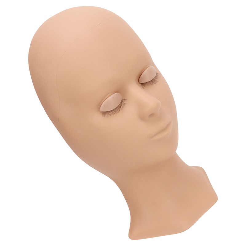Lash Mannequin Head Soft Silicone Replaced Eyelids Mannequin Head for