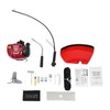 35.8CC 2 in1 Gas Powered Brush Cutter,1.3-1.4HP 4-Stroke Engine Grass
