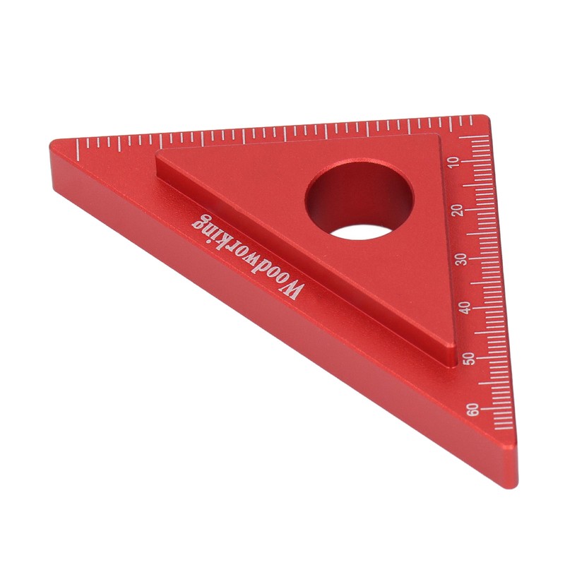 45/90 Degree Aluminum Alloy Angle Ruler High Accuracy DIY Woodworking