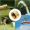 Hourleey Brass Garden Hose End Caps, 4 Pack 3/4" Female
