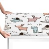 bisibuy Cute Dog Pattern Table Cloths for 6 Foot Rectangle