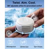 Zaardend Clip on Fan for Shirt, Wearable Mini Portable Person