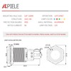 APIELE 16mm Latching Push Button Switch 12V On Off Aluminium