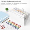 Expanding File A4, 12 Compartments Expandable File Folder Document Folder
