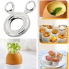 Egg Cutter,1 Pcs Stainless Steel Egg Cutter,Egg Opener Kitchen Gadget
