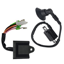 Rebuiman Ignition Coil and CDI Box Fit for Polaris Scrambler 50 90, for Predator 50 90 ATV Parts