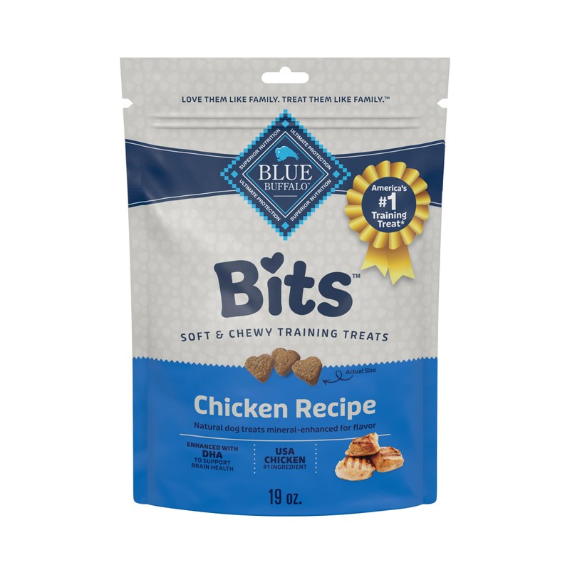 Blue Buffalo Bits Soft Dog Treats for Training, Made with