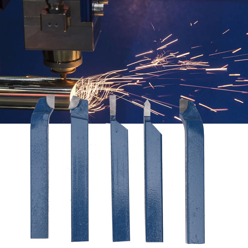 5pcs Lathe Tool Carbide Tipped Weld Turning Tool Set Machine