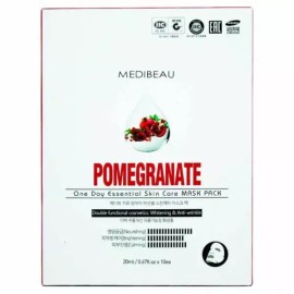 Essential 에센셜 메디뷰 마스크팩 원데이 스킨케어 20ml-석류 10매입 Essential Mediview Mask Pack One Day Skincare 20ml - Pomegranate 10 Sheets