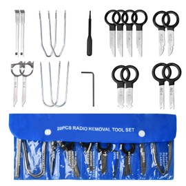 20-Piece Car Radio Disassembly Tools, Universal Audio Installation Tool, Car Radio Disassembly Tools, Radio Release Tool, Universal Car Radio Audio Installation Tools