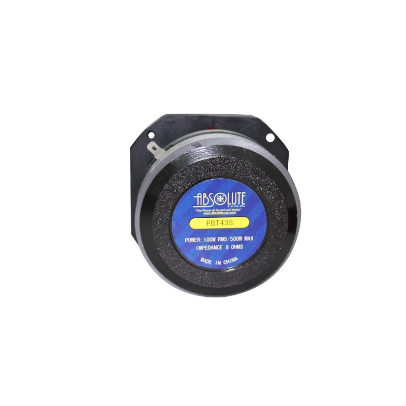 Absolute USA PBT43S 4-Inch Titanium Bullet High Compression Tweeter with