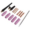 Alffun 17pcs welder TIG welding torch Collet Body nozzle kit