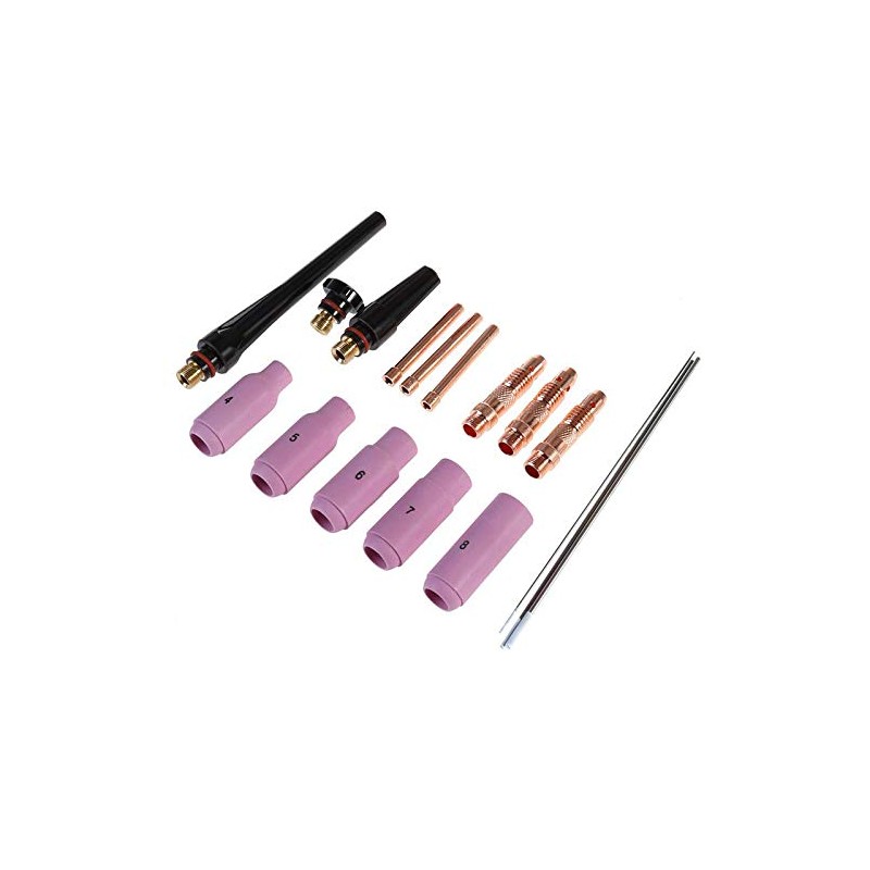 Alffun 17pcs welder TIG welding torch Collet Body nozzle kit