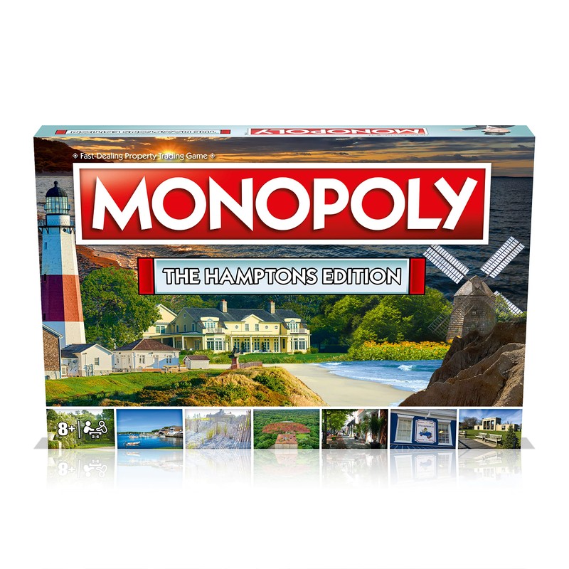 Monopoly Board Game The Hamptons Edition: 2-6 Players Family Board