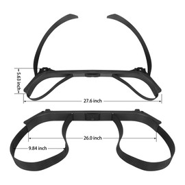 10L0L Golf Bag Attachment for 1987-Up Club Car DS Gas & Electric Golf Carts 1013935, Golf Bag Holder Bracket Rack Assembly for Golf Cart Rear Seat- Black