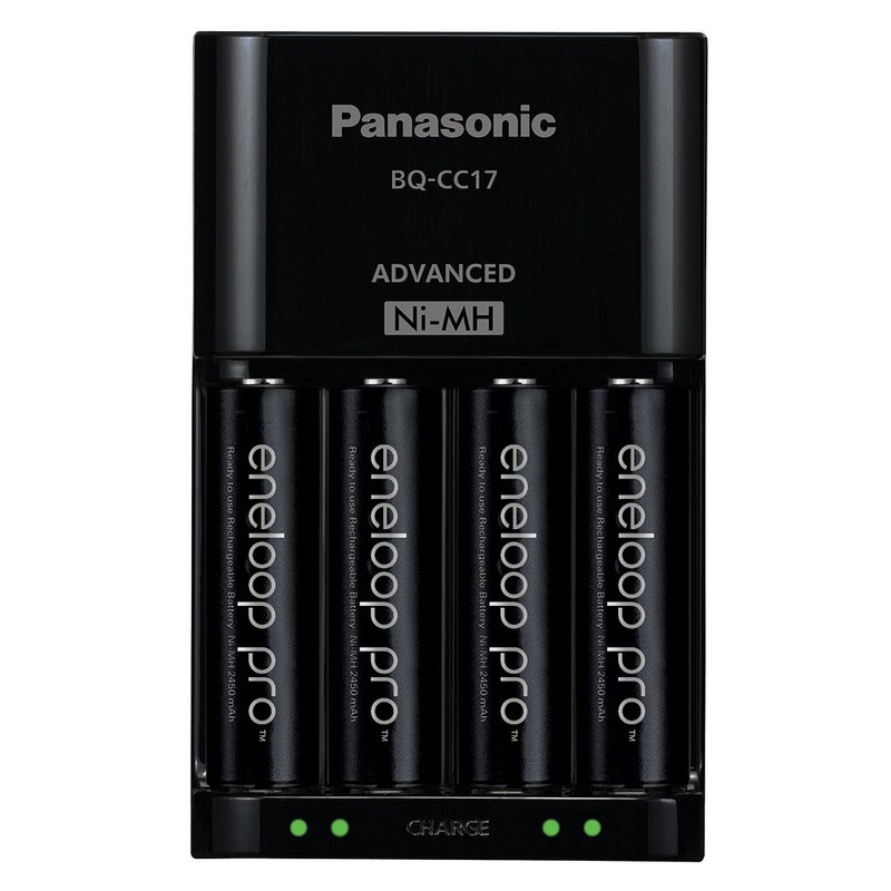 Panasonic K-KJ17K3A4BA Advanced Battery Charger Pack with 4 AAA Eneloop