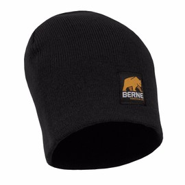 Berne Men's Heritage Knit Beanie, OSFA, Black
