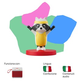 FABA Sound Figure - Olympia and the Sports Spirit - Stories and Tales for Boys and Girls 5-10 Years Educational Toy - Italian Version