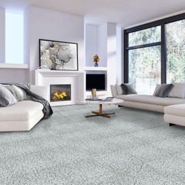 Nexus Self Adhesive 12-Inch Vinyl Floor Tiles, 20 Tiles - 12'' x 12'', Mineral Speckle - Peel & Stick, DIY Flooring for Kitchen, Dining Room, Bedrooms & Bathrooms by Achim Home Decor, Grey