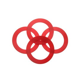 Carbon-14 630-0030, 6300030, Compatible with Mansfield Flush Valve Seal, Replacement for 210/211, Red