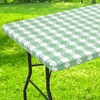 Spotjoy Rectangle Picnic Table Cloth, Waterproof Elastic Fitted Outdoor Table