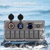 Marine Rocker Switch Panel,Aluminum Switch Panel for Boat Waterproof 8